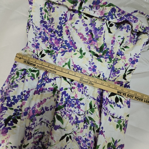 Maggy London Julia Berolzheimer Floral Print Women's Dress With Pockets No Tag - Picture 11 of 13